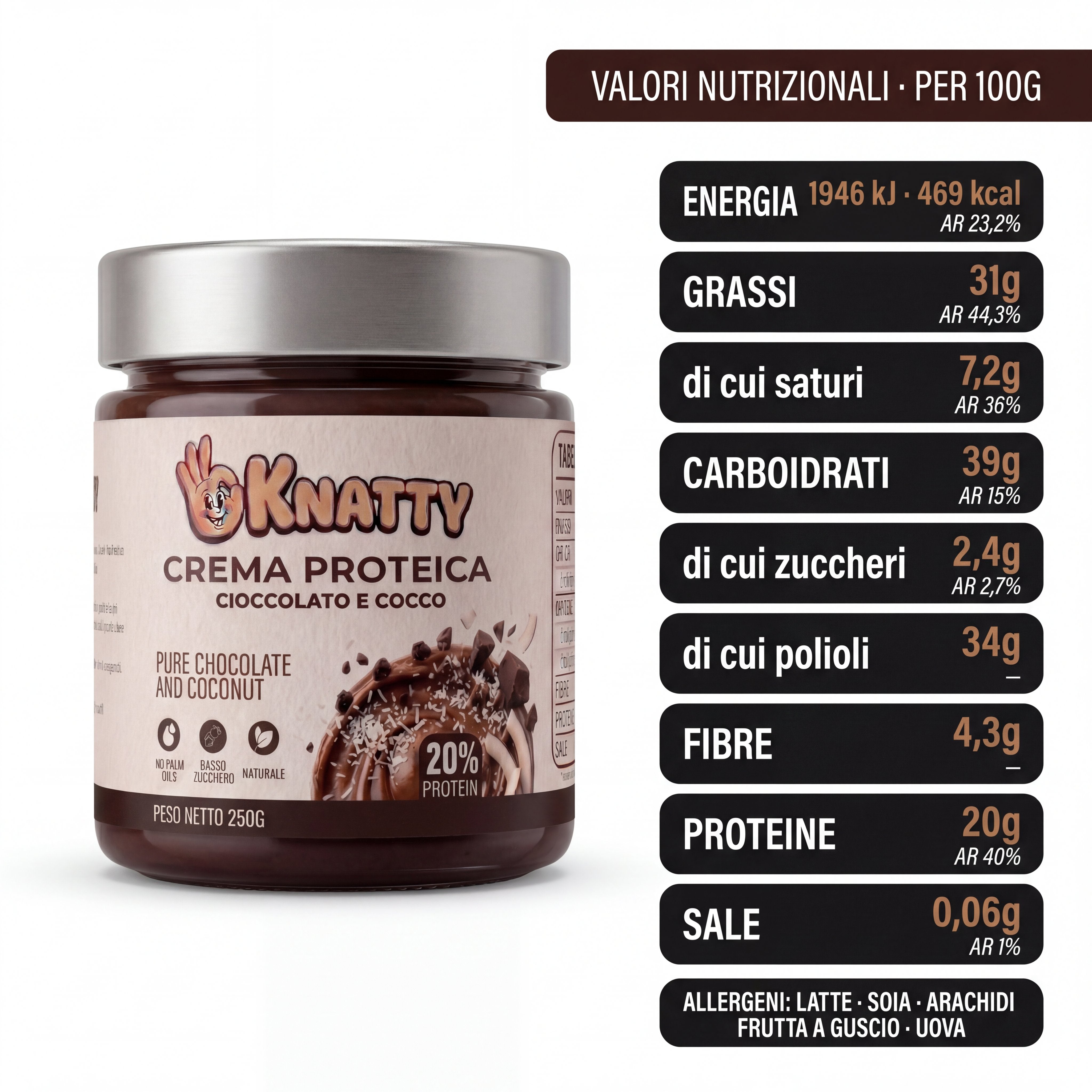 OKNATTY - Cioccolato e Cocco