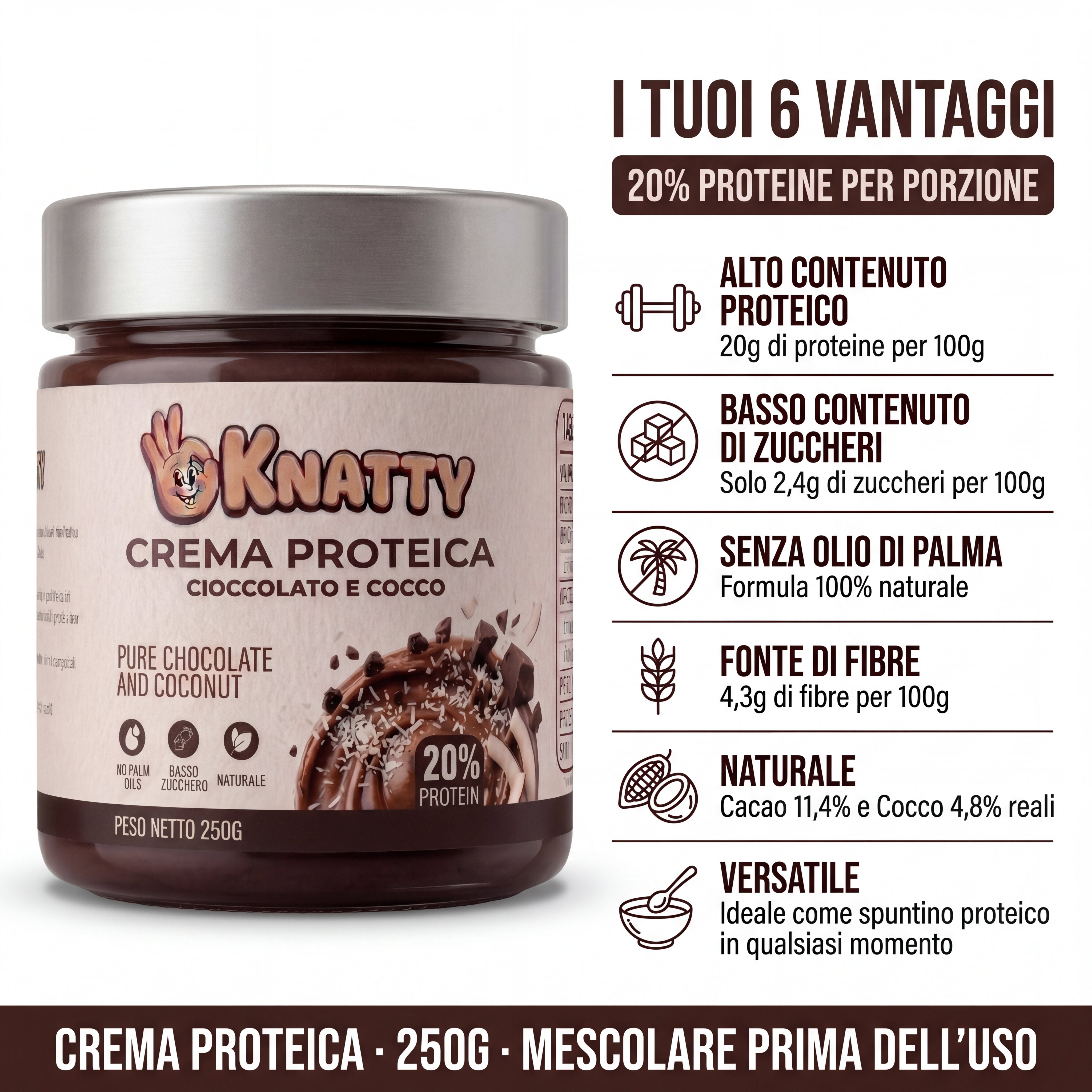 OKNATTY - Cioccolato e Cocco
