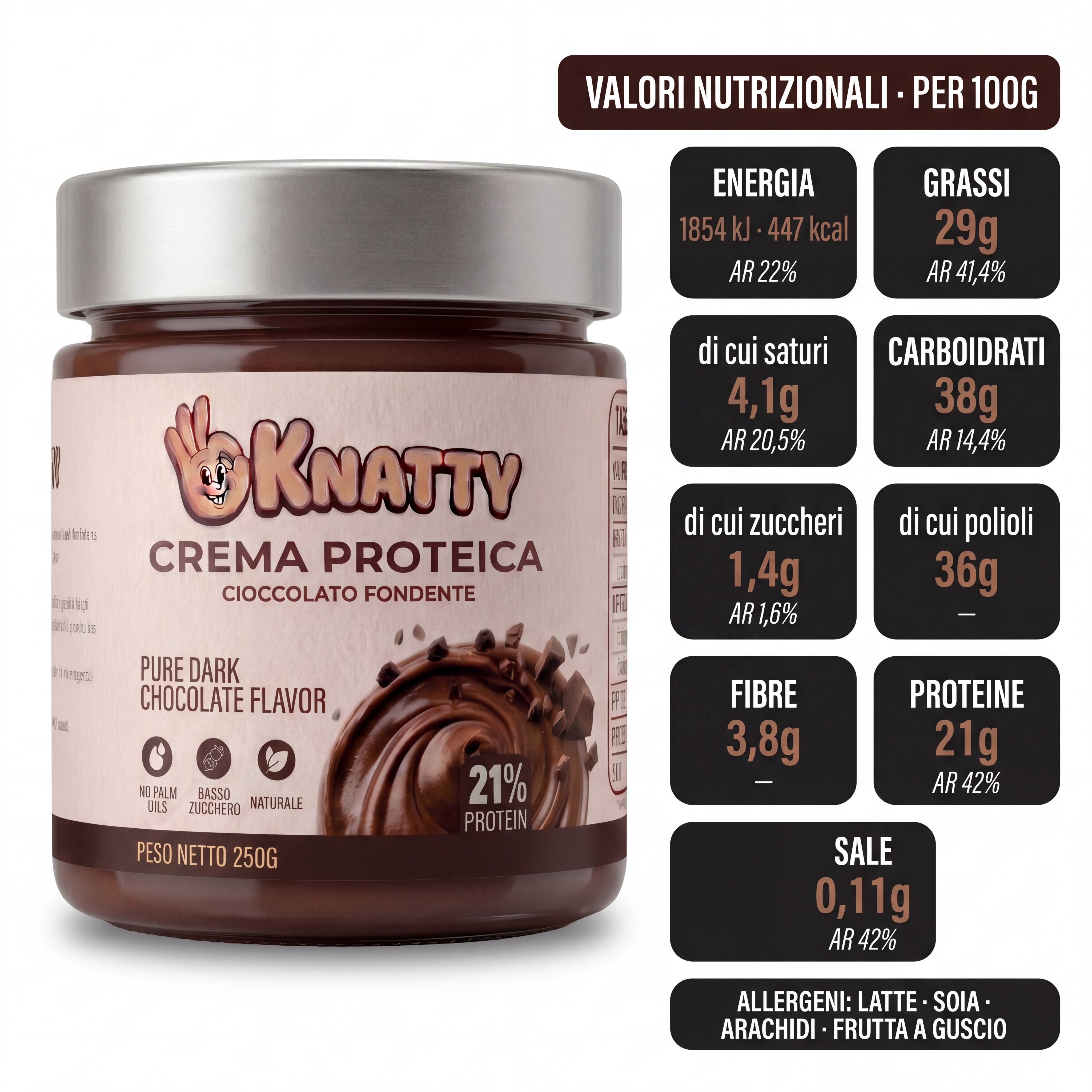 OKNATTY - Cioccolato Fondente